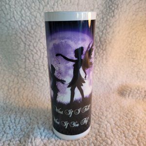 Inspirational Fairy Quote "What if I fall" Insulated 20oz Skinny Tumbler